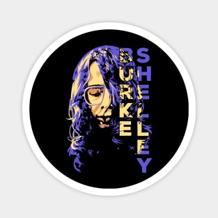 Burke Shelley Face Tribute Purple Magnet